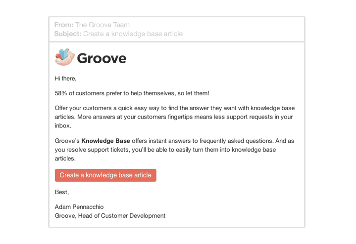 Create a knowledge base article