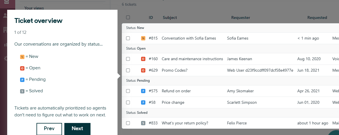 Zendesk's intuitive ticketing system