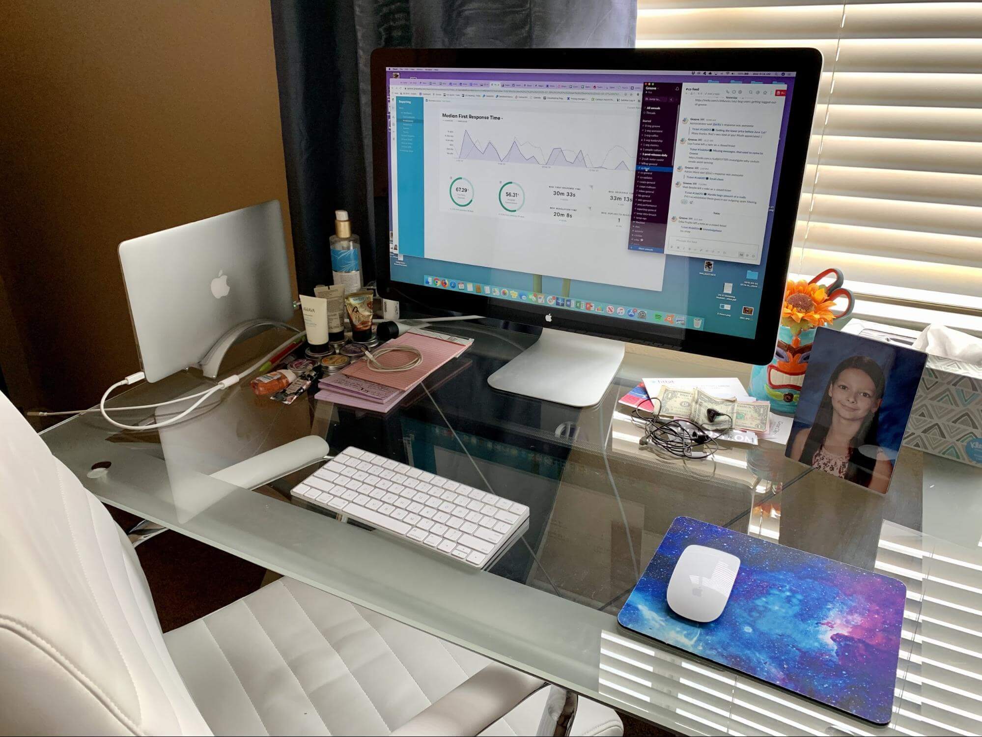 Lisa’s workspace