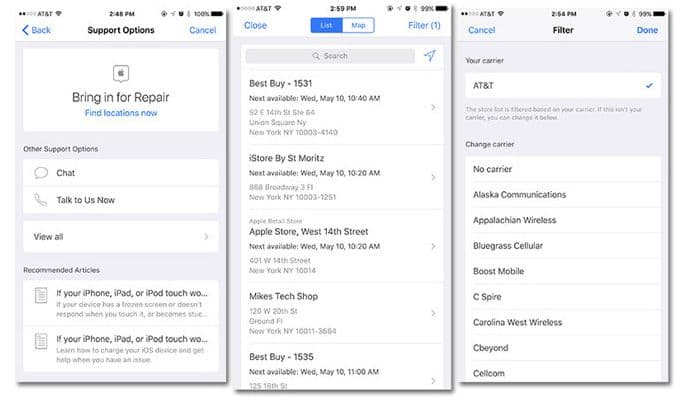 Example Leveling of Customer Support