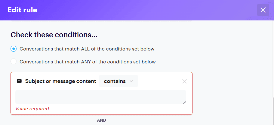 You can create a 'rule' in Groove to filter specific emails based on profanity or keywords.