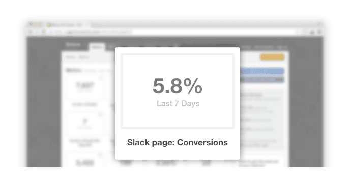Slack page conversions