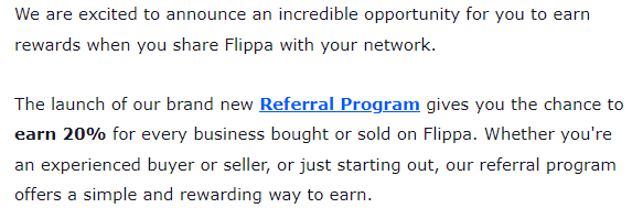 An example of a referral program.