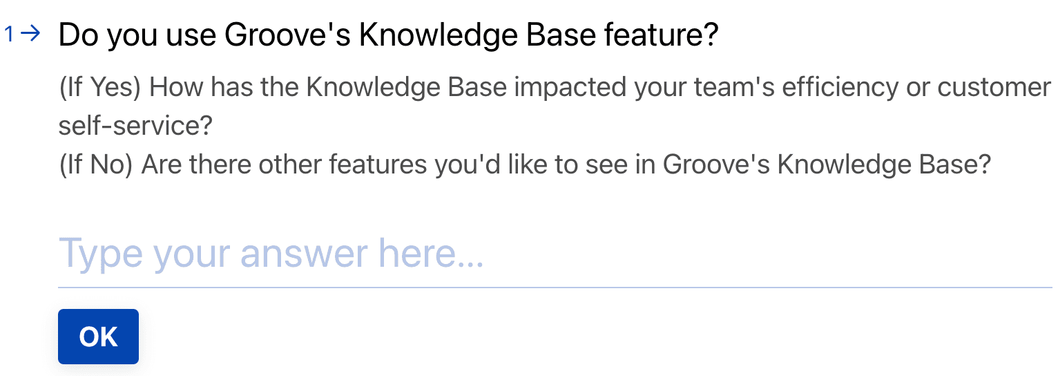 How to get customers to fill out surveys also involves asking customers questions that are explicitly relevant to them.