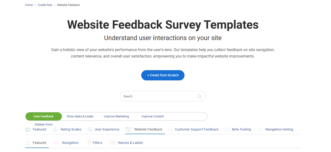 Qualaroo lets you build a rich survey and embed it directly on your website or in-app.