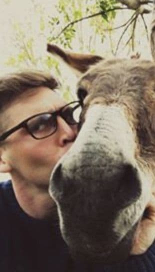 Nick really is on a farm