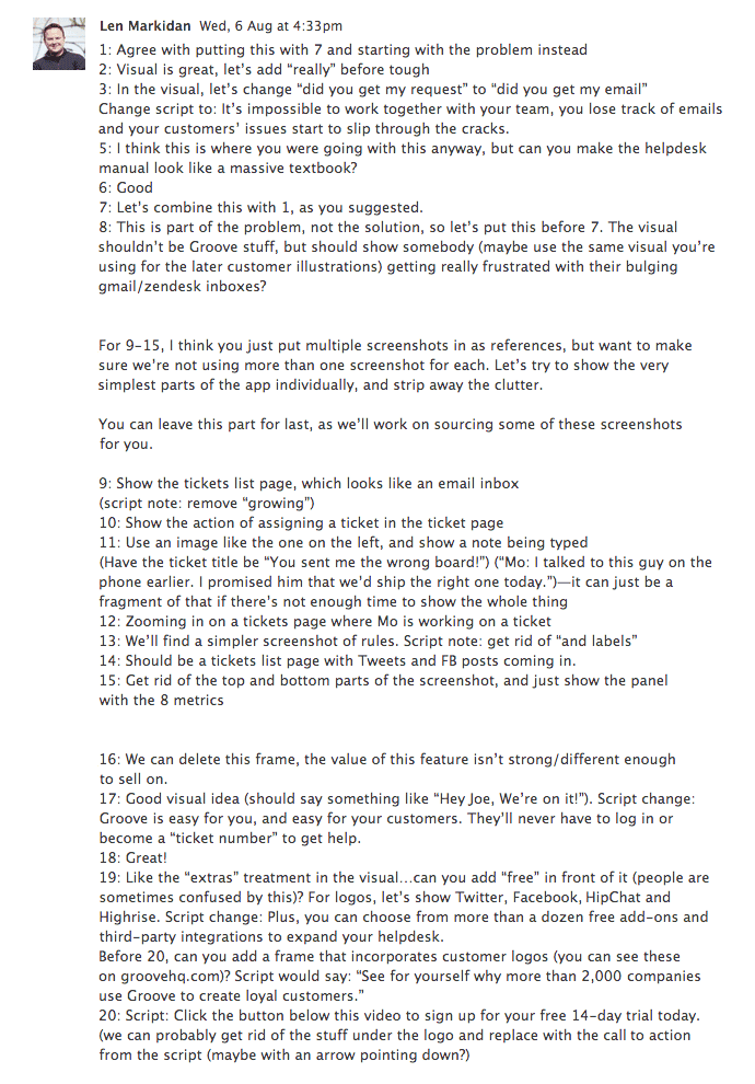 Explainer video: Initial Storyboard Revisions