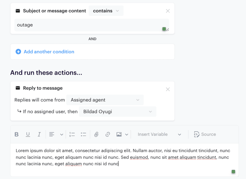 Groove's canned responses feature for customer support teams to prioritize support tickets