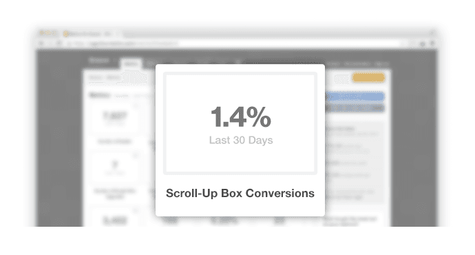 Scroll-up box conversions