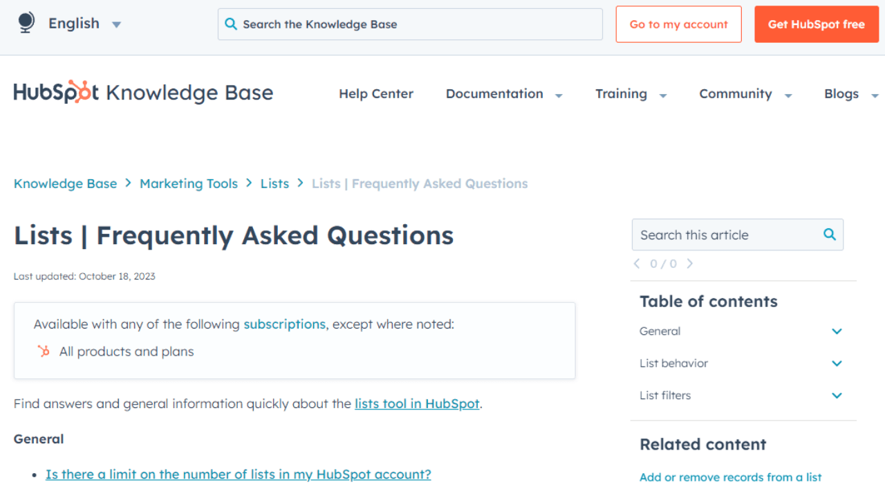 HubSpot FAQ Section