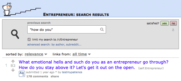 Blog post ideas: Hacking reddit search results