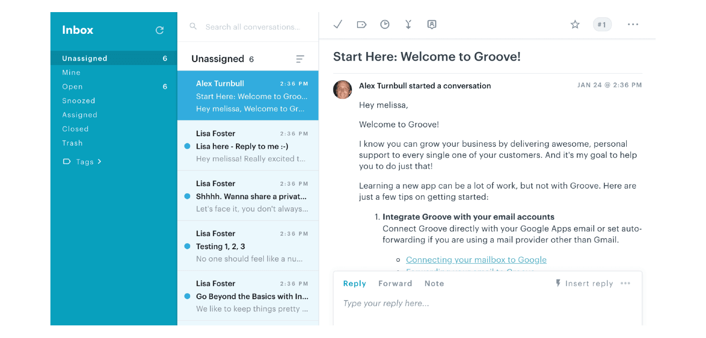customer onboarding in-app emails