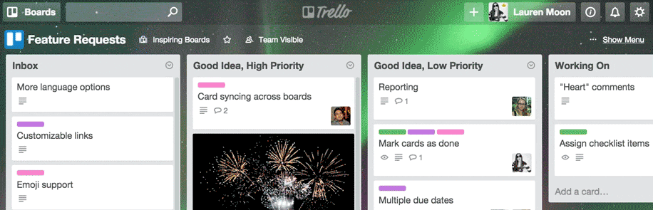 Example Trello Board