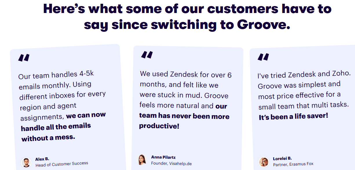 optimizing customer touchpoints with Groove