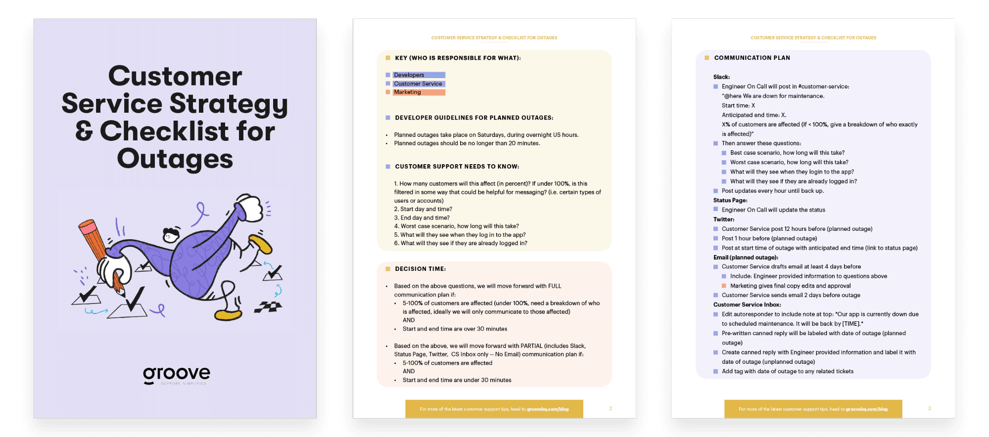 Steal our very own checklist for handling customer service during an outage