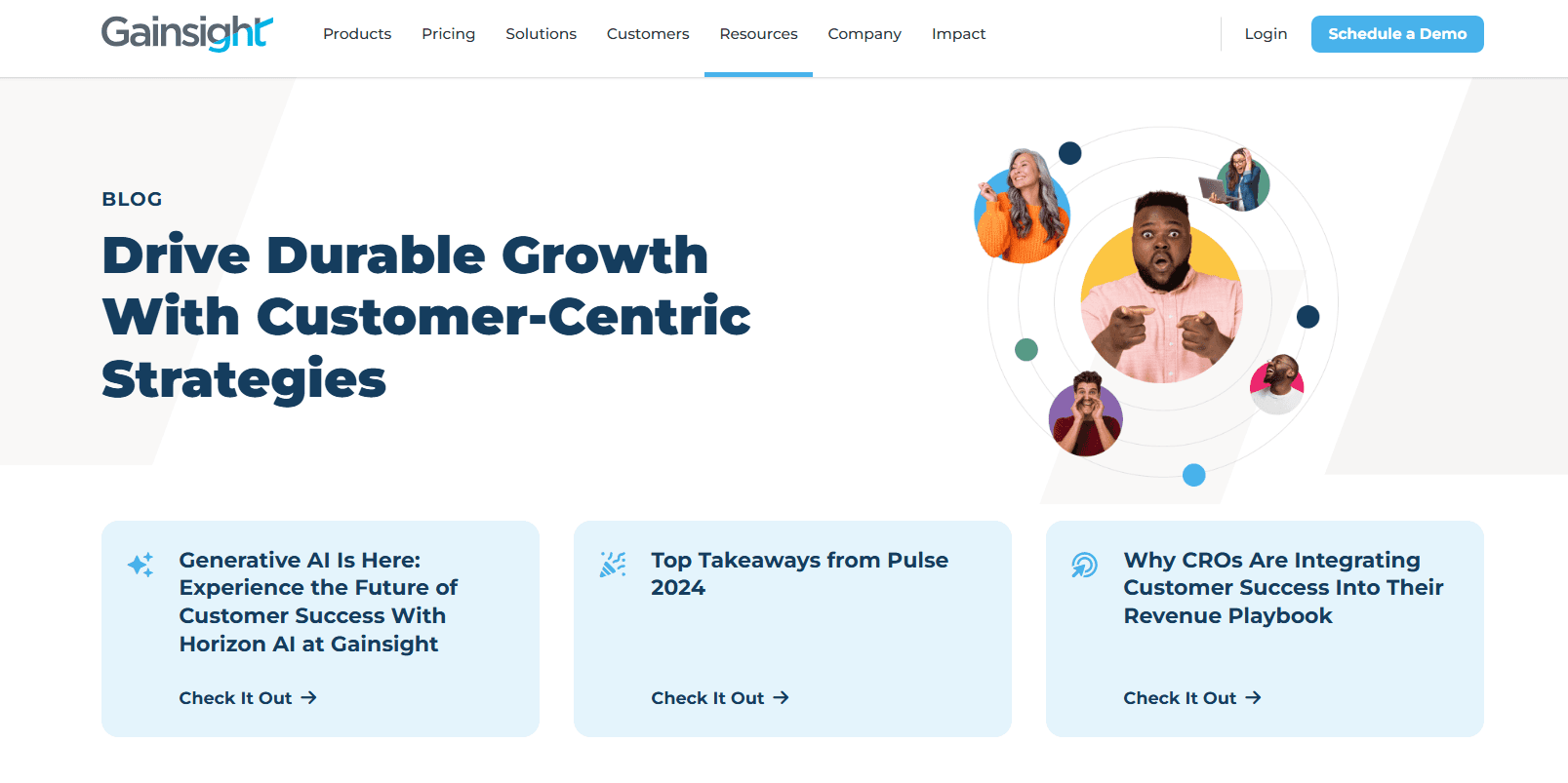 Gainsight, a customer success and insights platform, has curated a blog specifically related to leveraging their product for success.