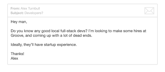 Asking for referrals