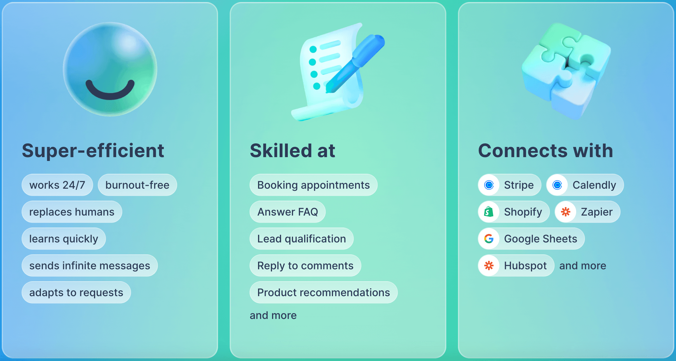The Chatfuel AI customer support software.