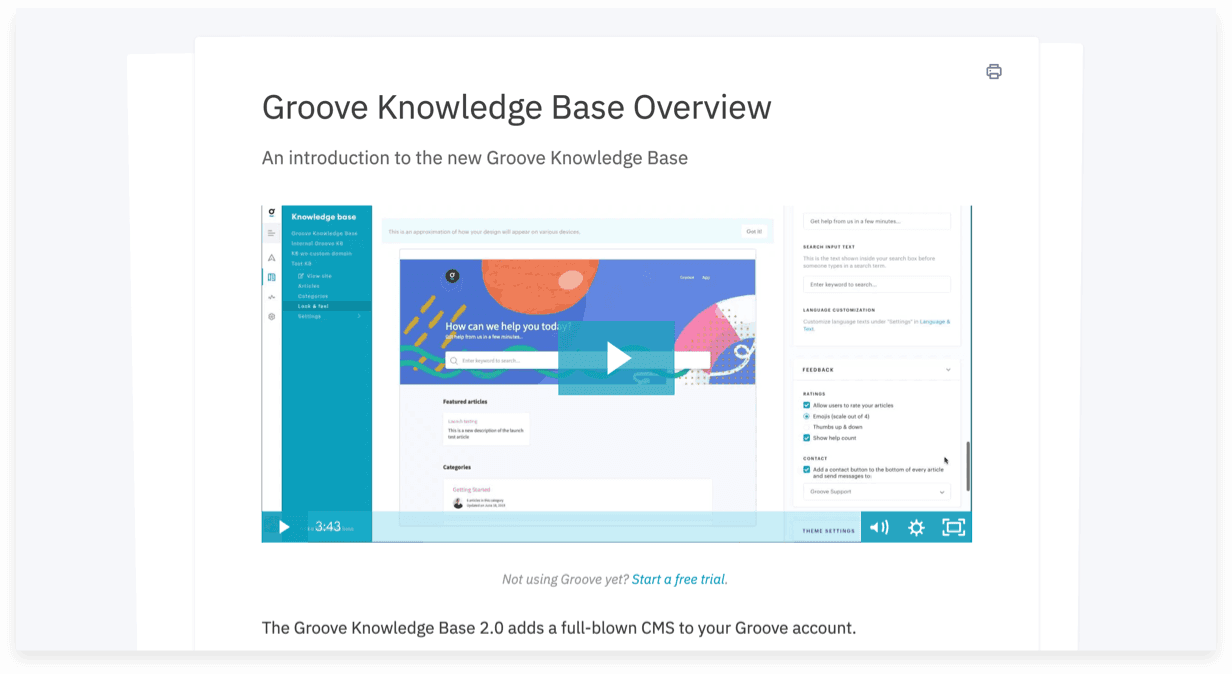 Multimedia asset management within a knowledge base
