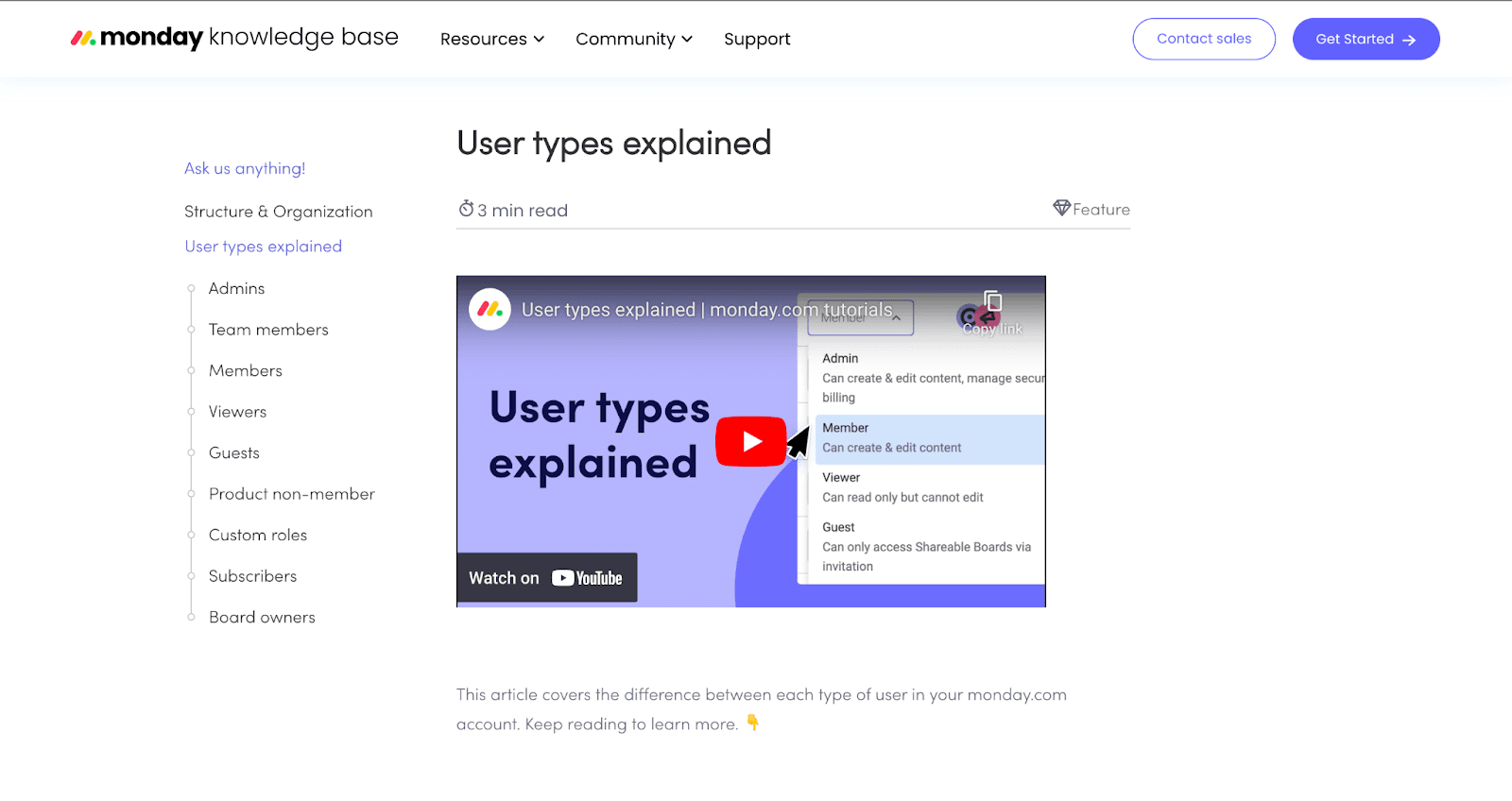 The knowledge base can leverage media including images, gifs, and video tutorials to help clearly explain concepts or tutorials to customers.