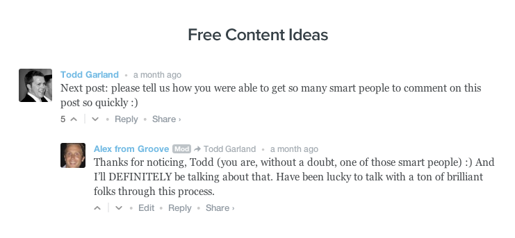 1000 blog subscribers: Free content ideas