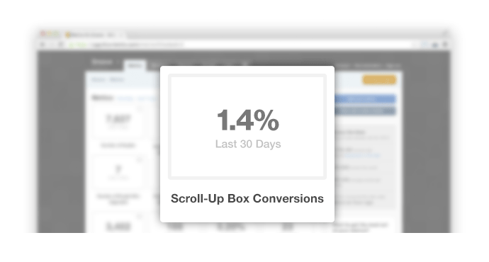 Scroll-up box conversions
