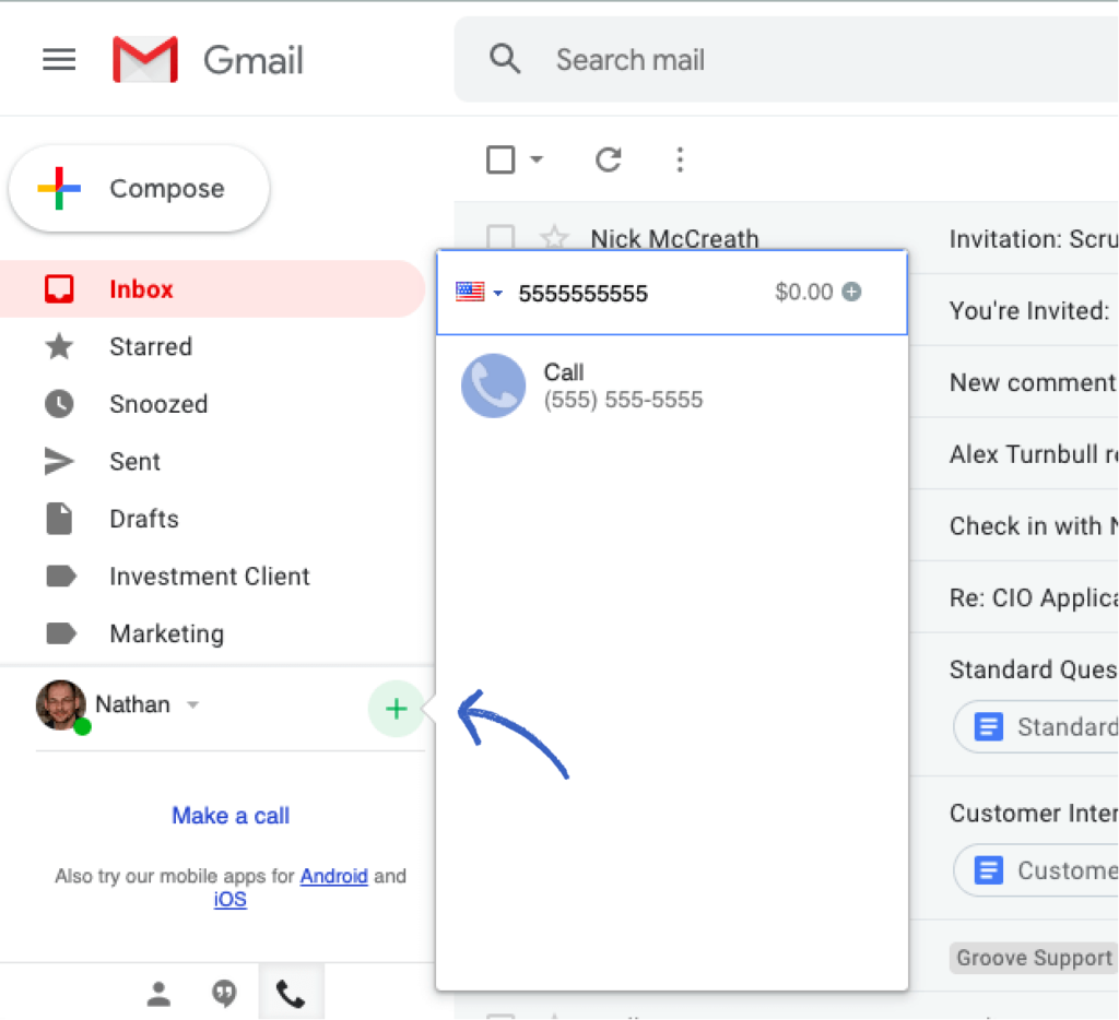 Gmail chat support