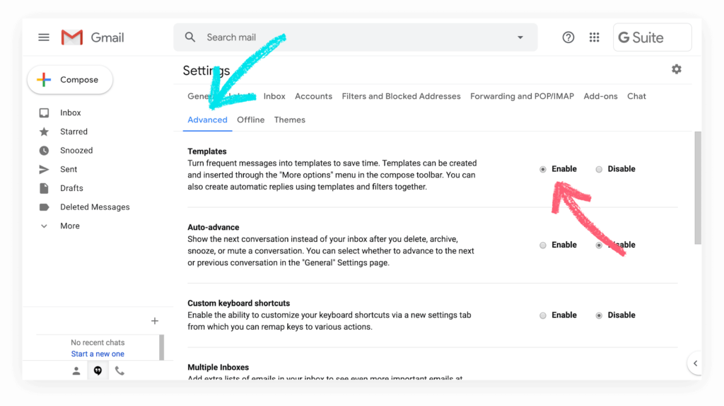 Using Gmail’s Template feature to send an autoresponder